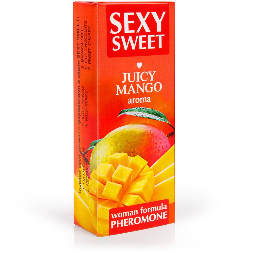 SEXY SWEET JUICY MANGO парфюмированное средство с феромонами, 10 мл. Фото N3