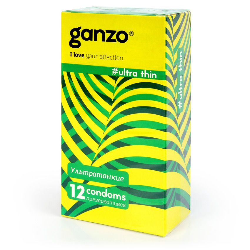 Презервативы ультратонкие Ganzo Ultra Thin, 12 шт. Фото N2