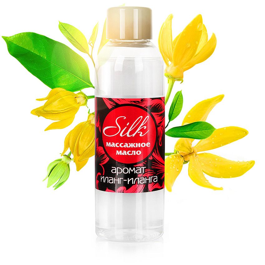 Массажное масло SILK  с ароматом иланг-иланга, 75 мл. Фото N3
