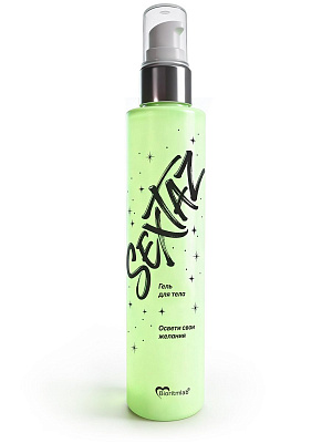 Гель для тела Sextaz c эффектом свечения, 100 г