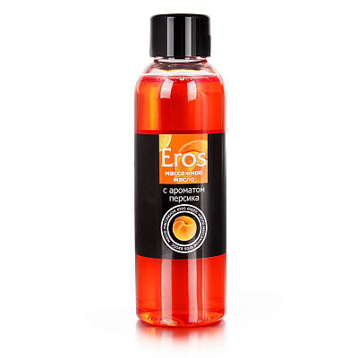 Массажное масло EROS EXOTIC с ароматом персика, 75 мл